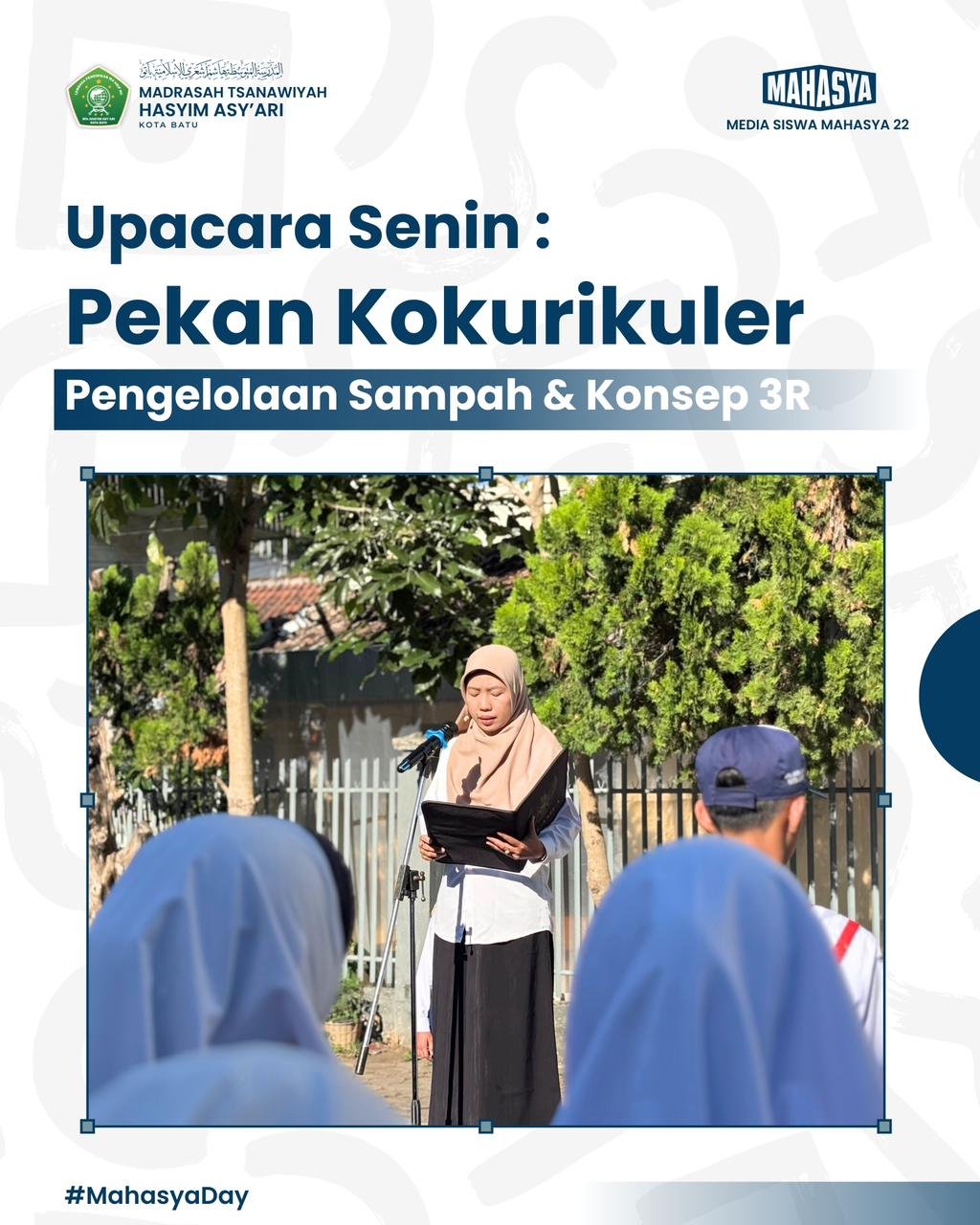 Upacara Hari Senin di MTs Hasyim Asyari: Tanamkan Cinta Alam dan Kepedulian terhadap Lingkungan