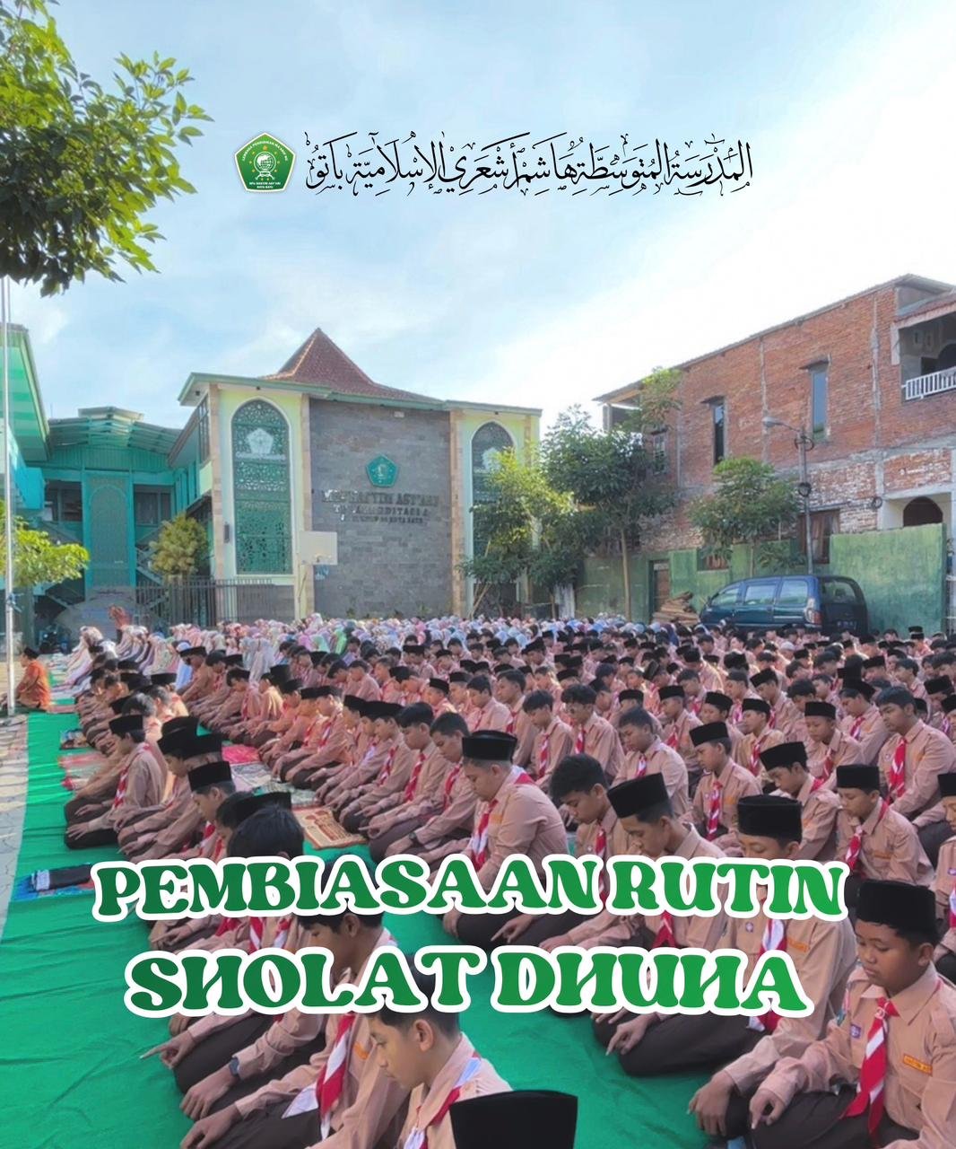 Mengawali Sabtu dengan Berkah: Shalat Dhuha Berjamaah di MTs Hasyim Asy'ari Kota Batu